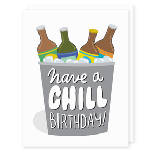 Beer Chill Birthday Card