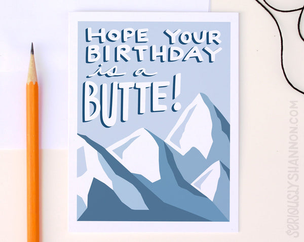 Butte Birthday Card