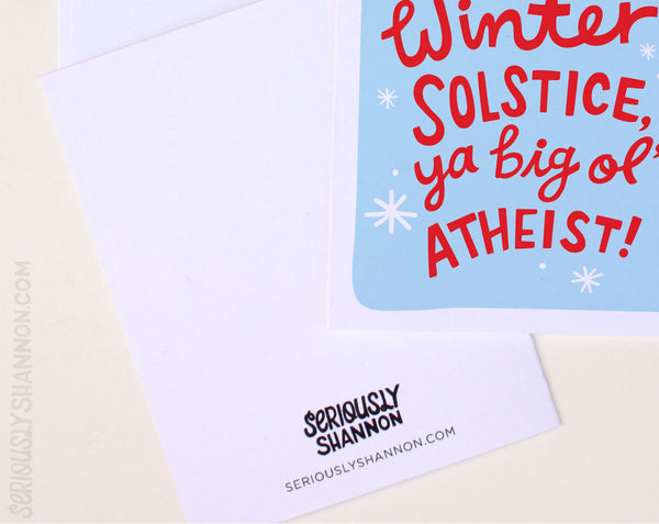 Atheist Winter Solstice Card