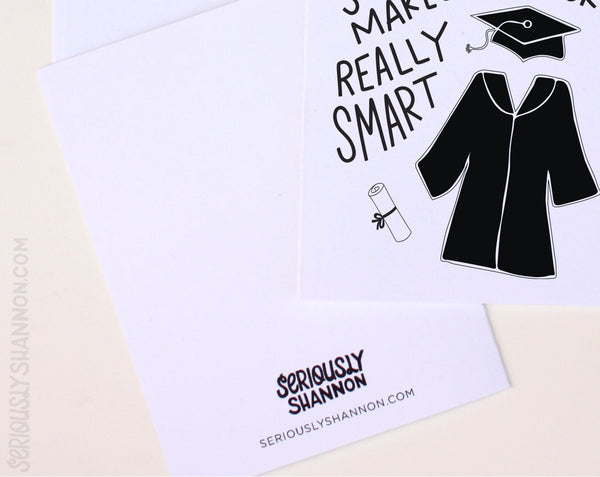 Cap and Gown Graduation Card