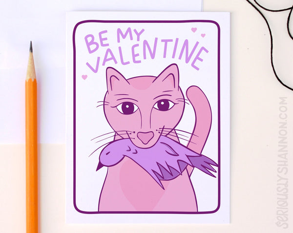 Cat Be My Valentine Card