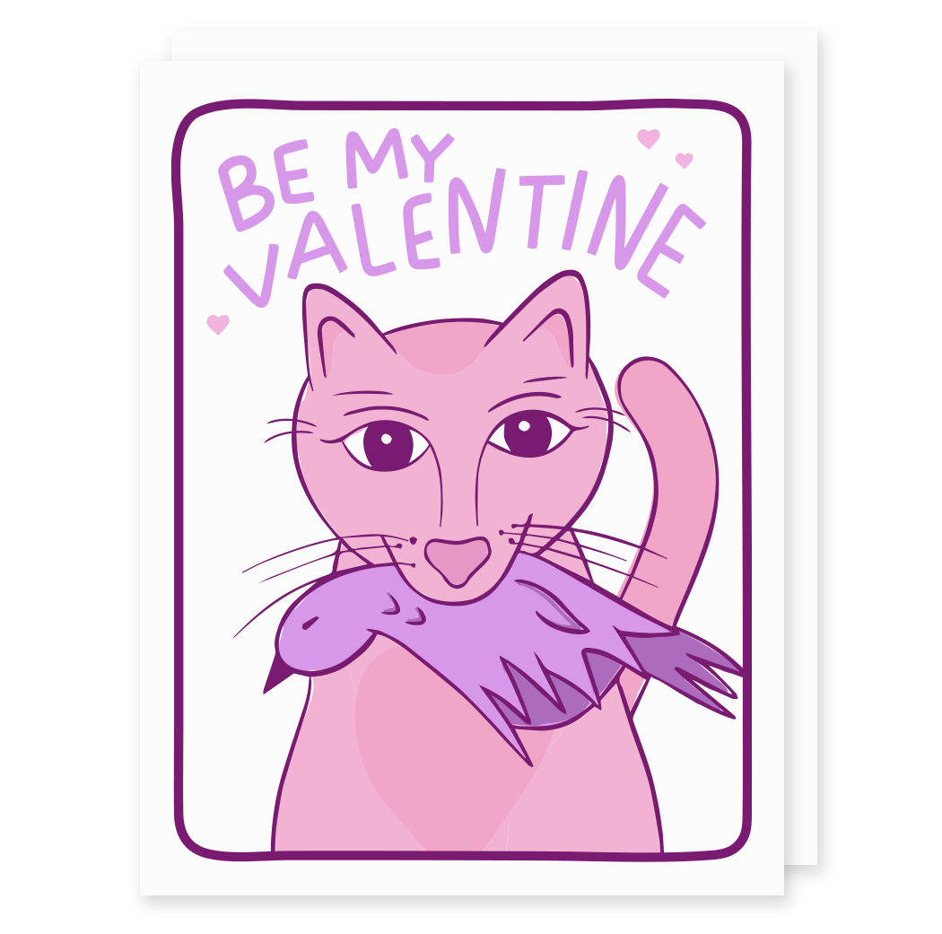 Cat Be My Valentine Card