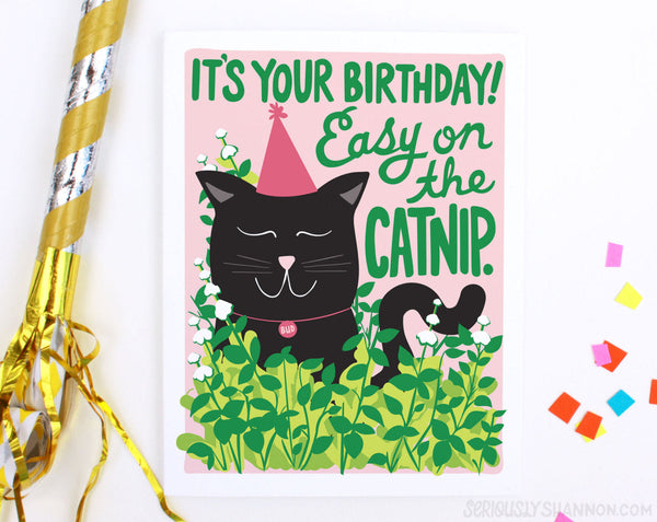 Catnip Birthday Card
