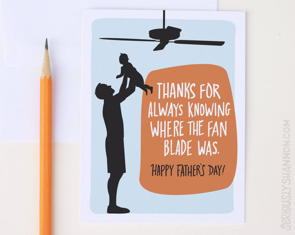 Fan Blade Father's Day Card