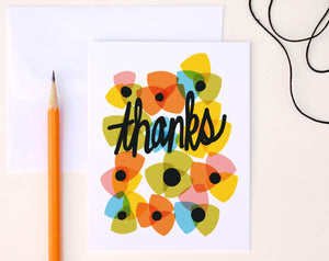 Floral Thank You Cards Set of 8