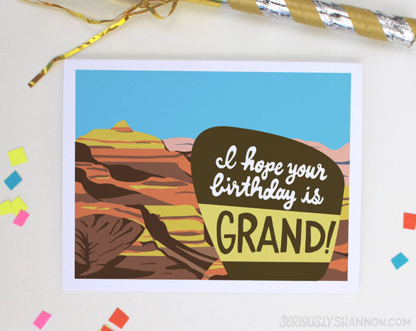 Grand Canyon Birthday Card