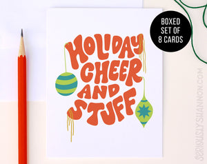 Holiday Cheer and Stuff Cards Set of 8