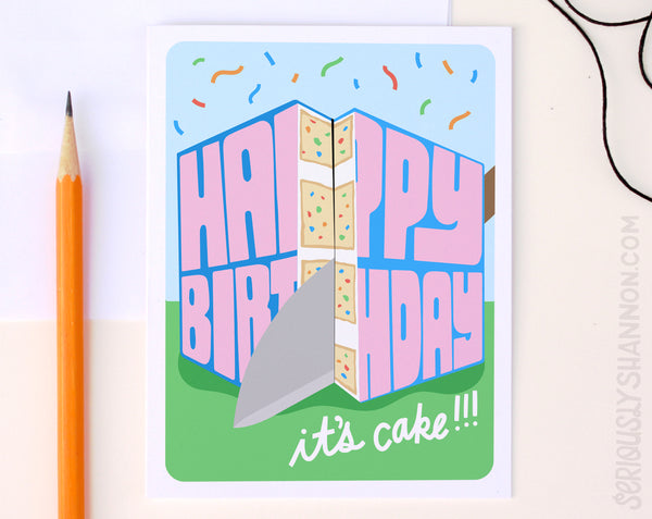 It's Cake Birthday Card
