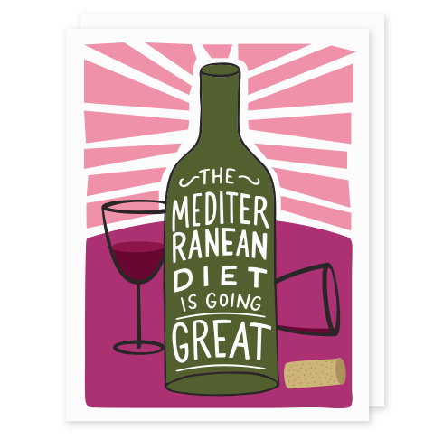 Mediterranean Diet Wine Card