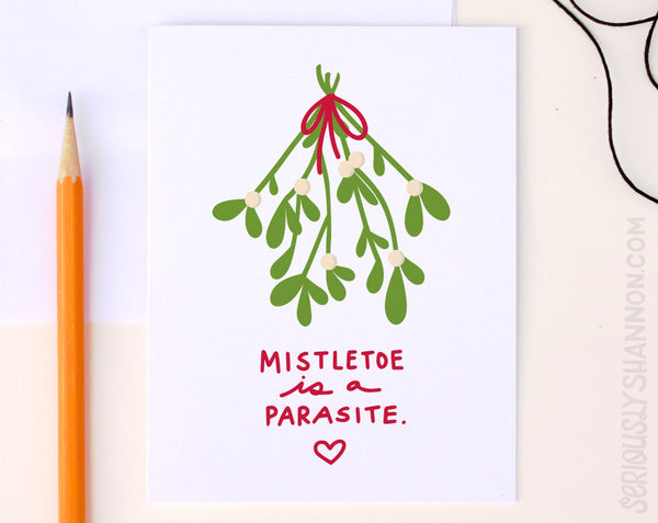 Mistletoe Parasite Card