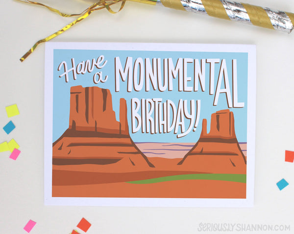 Monument Valley Birthday Card