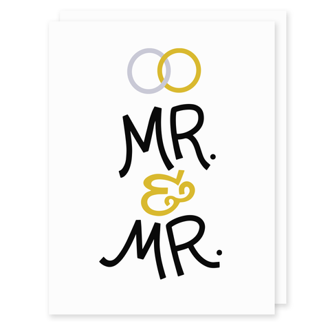 Mr. and Mr. Wedding Card