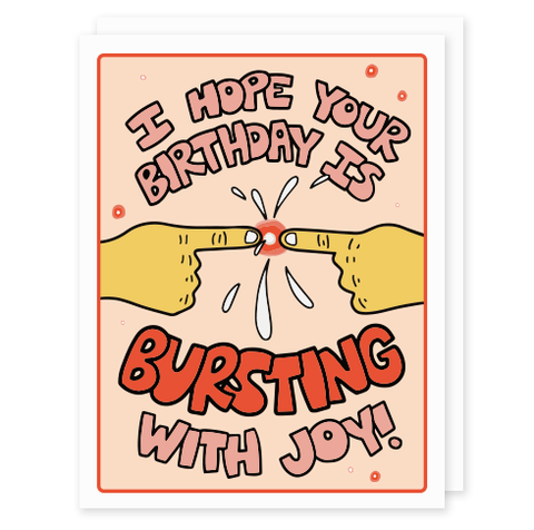 Pimple Popping Birthday Card