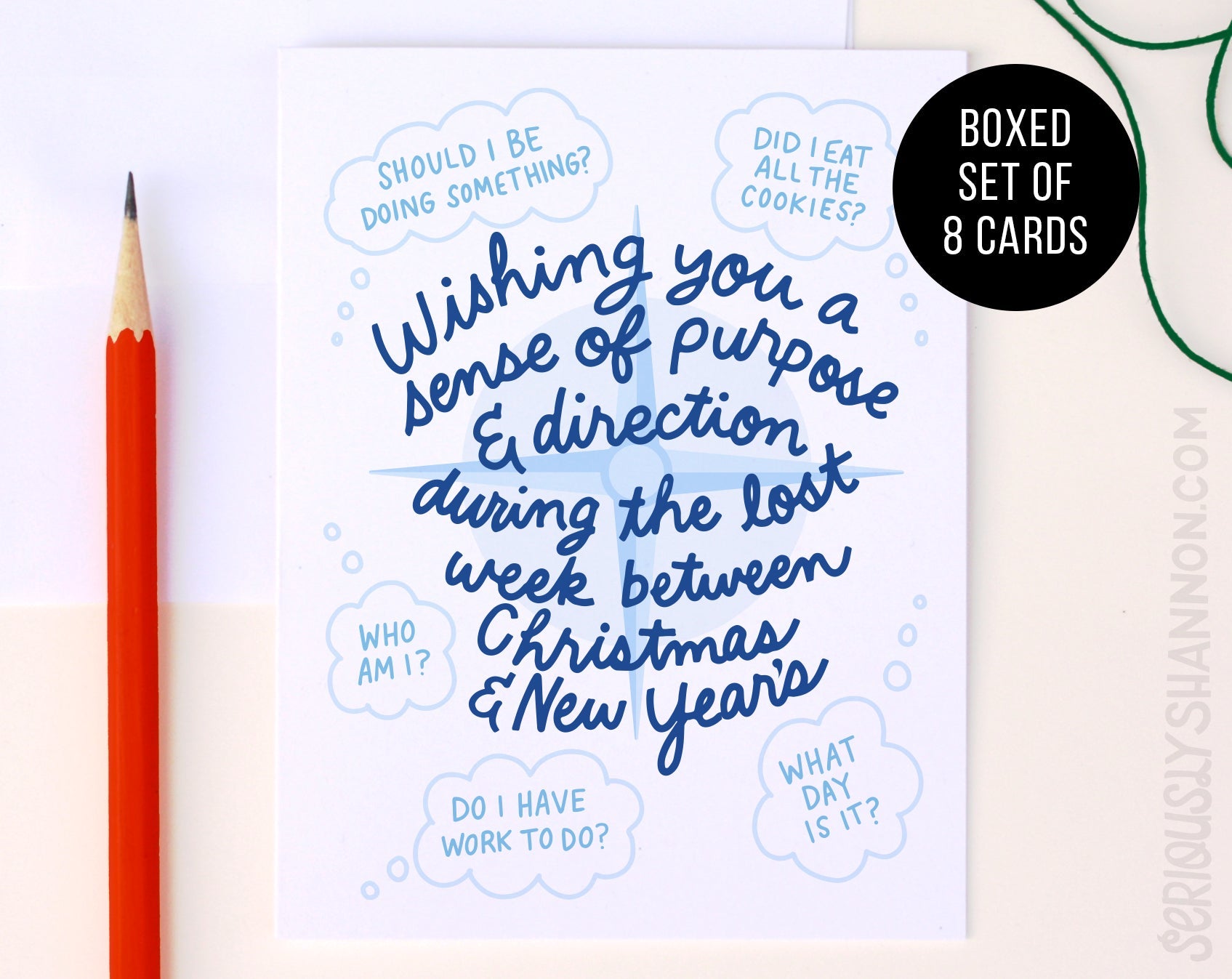 Purpose and Direction New Year's Cards Set of 8