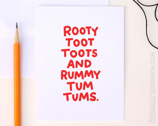 Rooty Toot Toots Holiday Card