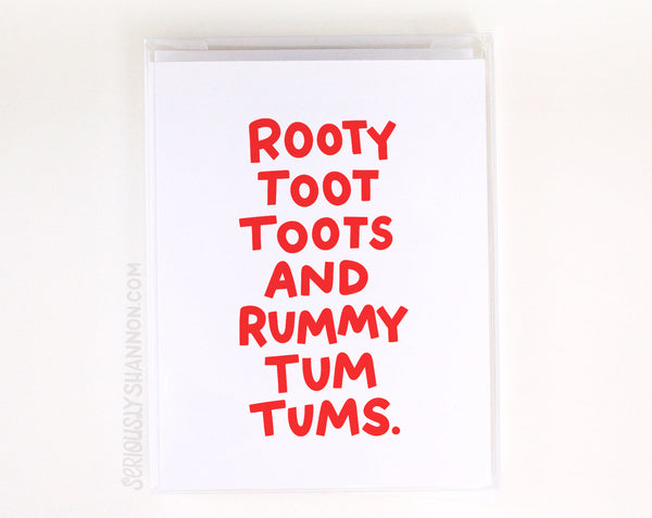 Rooty Toot Toots Holiday Cards Set of 8