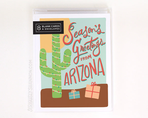 Season's Greetings From Arizona Boxed Set of 8