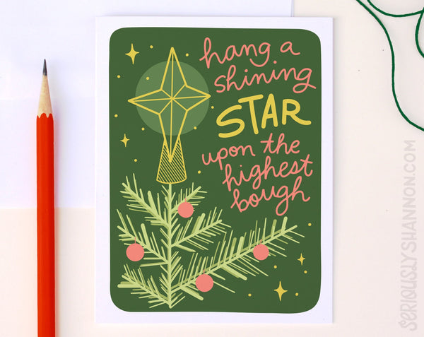 Shining Star Holiday Card