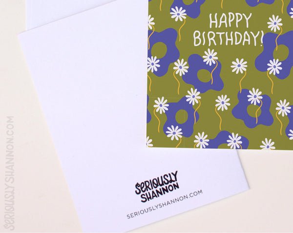 Tiny Flowers Birthday Card