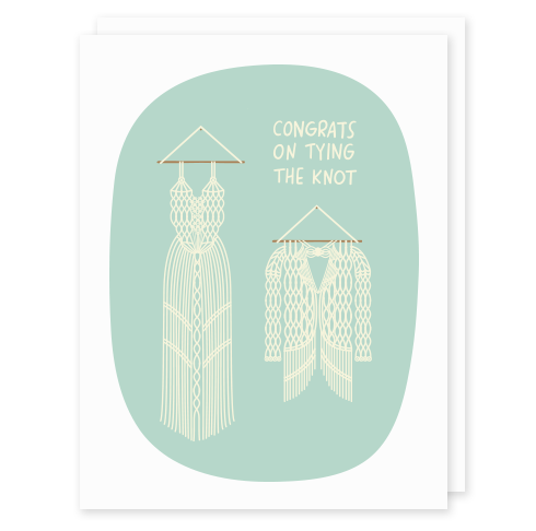 Tying The Knot Wedding Card