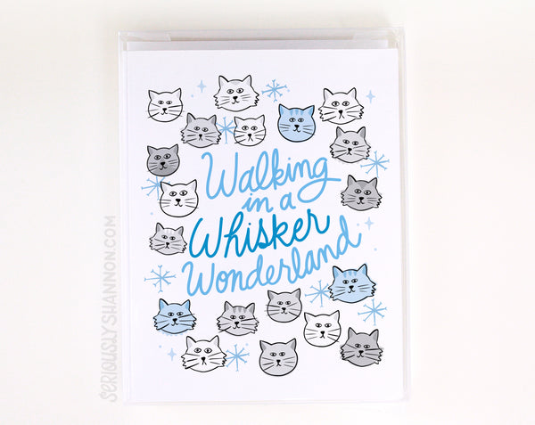 Whisker Wonderland Holiday Cards Set of 8