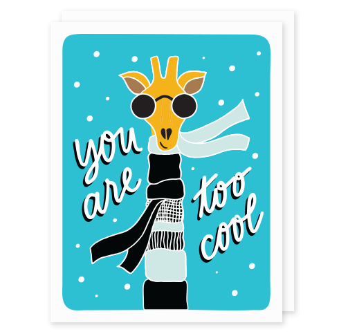 You Are Too Cool Giraffe Card